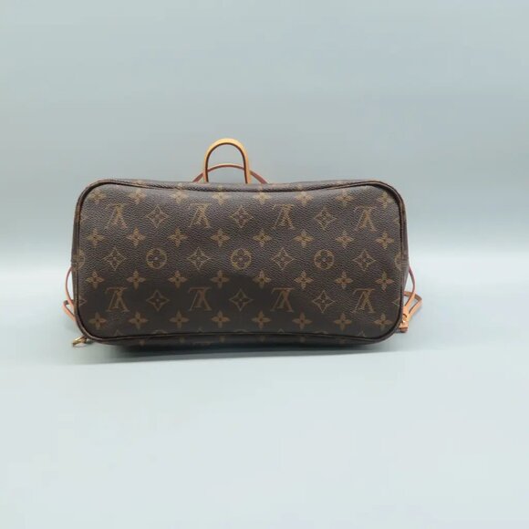 100% Authentic Louis Vuitton Neverfull MM Brown W/P Monogram Canvas Shoulder Bag - Picture 5 of 12